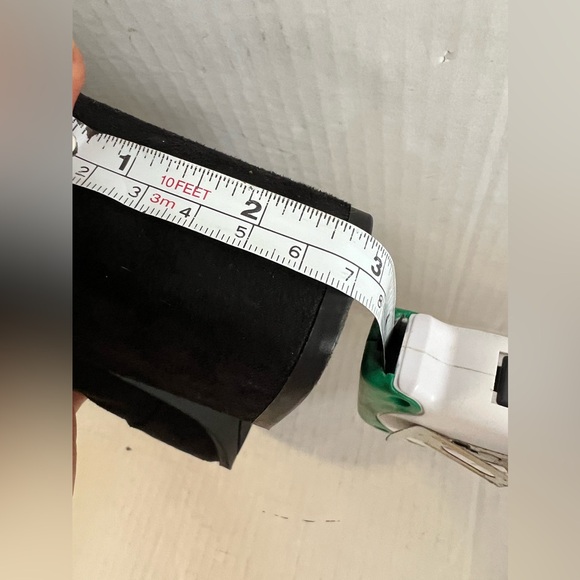 Unisa Boots Womens 7 M Tall Over The Knee High Black Leather Block Heels Zipper - Picture 5 of 5